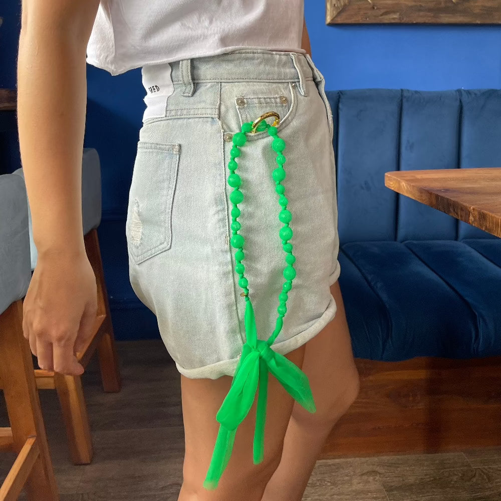 Beads&Ribbon Ring strap