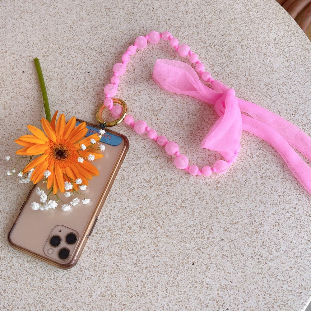 Beads&Ribbon Ring strap