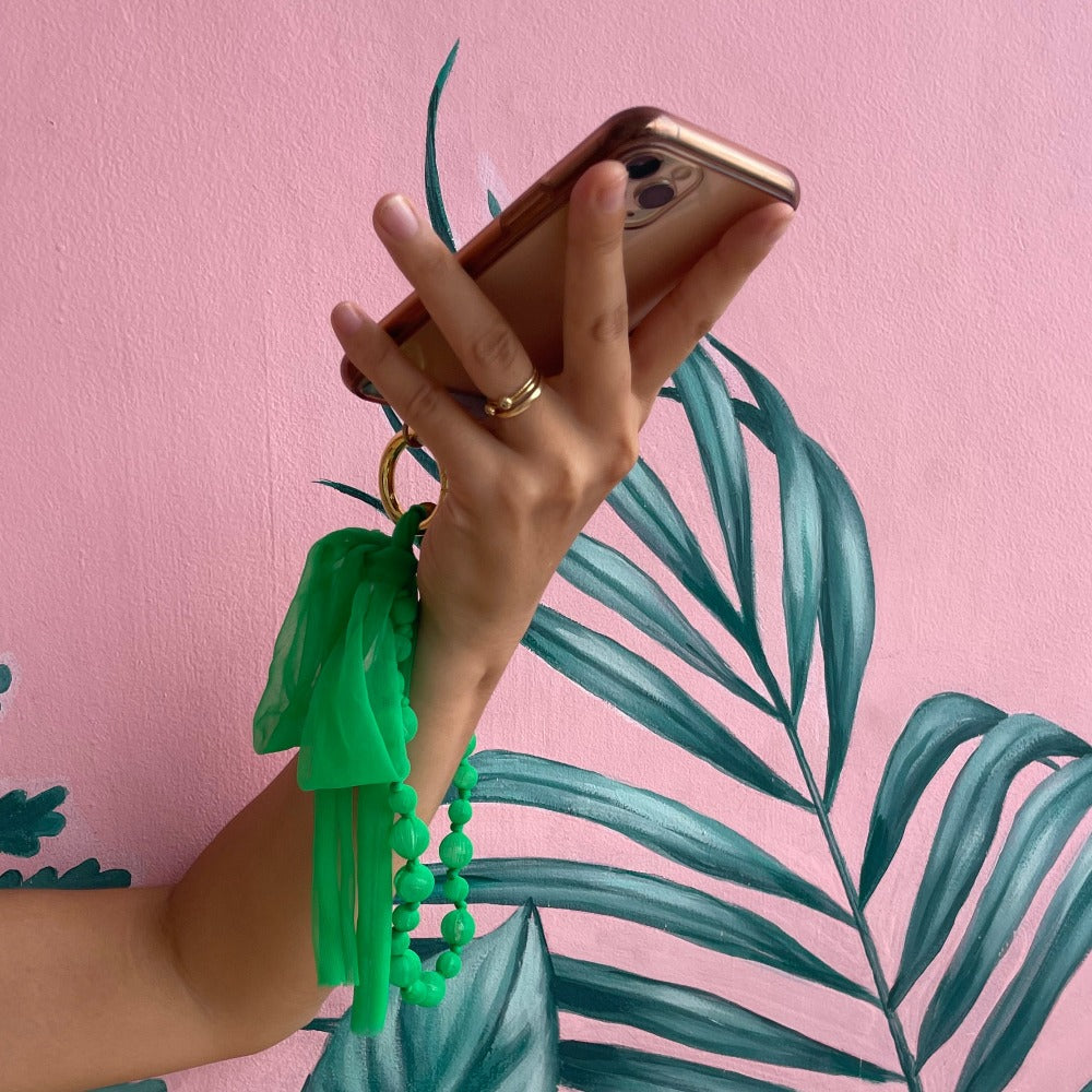 Beads&Ribbon Ring strap