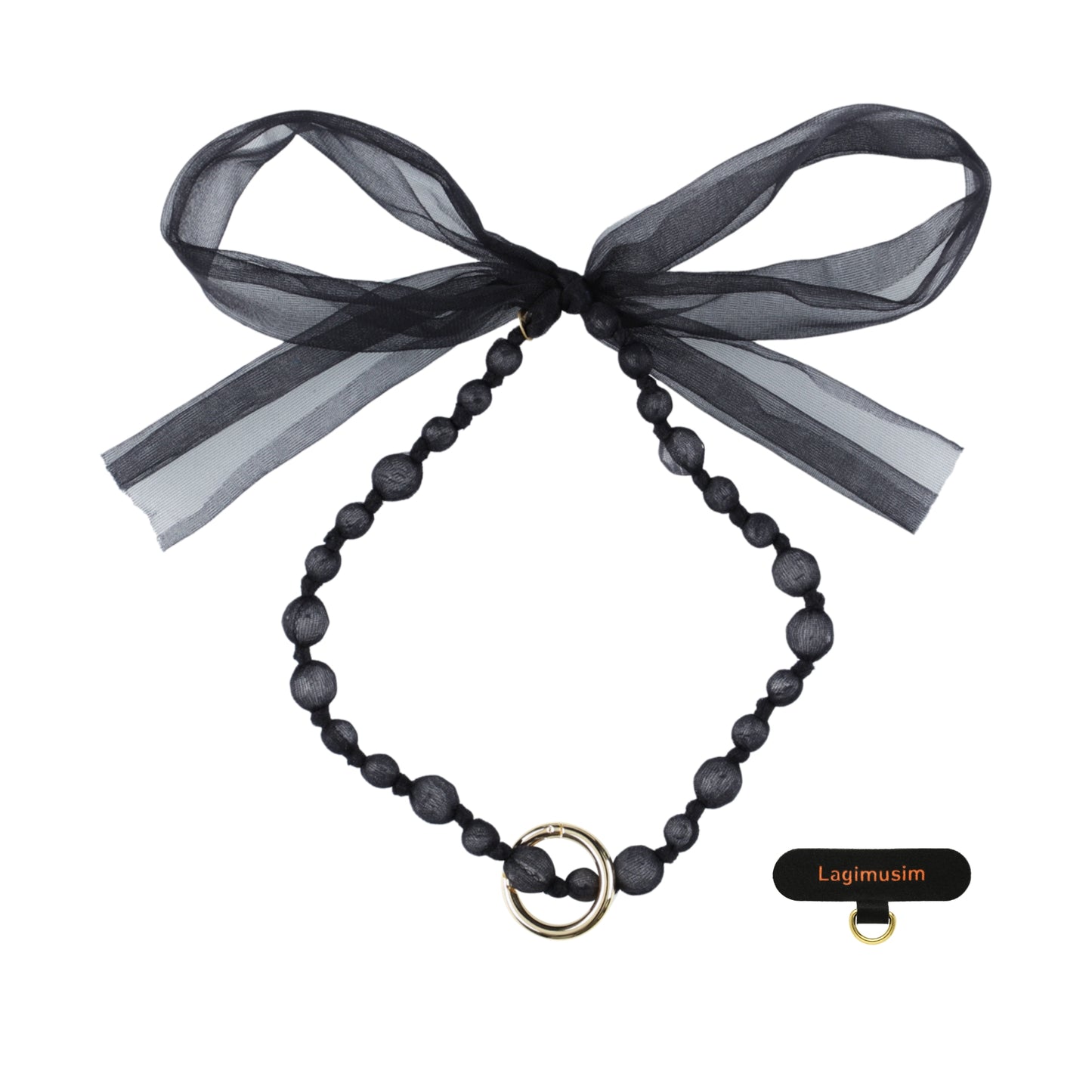 Beads&Ribbon Ring strap